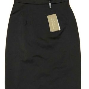 Burberry London Women's Wool Midi Pencil Skirt Black